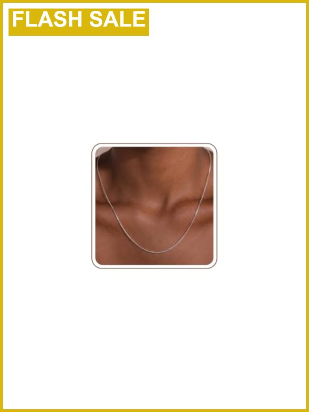 925 Sterling Silver 0.8mm Box Chain Necklace for Women